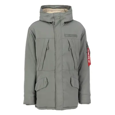 ALPHA INDUSTRIES Téli parka 'N3B Expedition' zöld / vérvörös