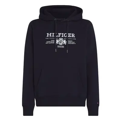 TOMMY HILFIGER Tréning póló tengerészkék / fehér