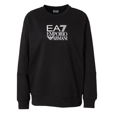 EA7 Emporio Armani Tréning póló fekete / fehér