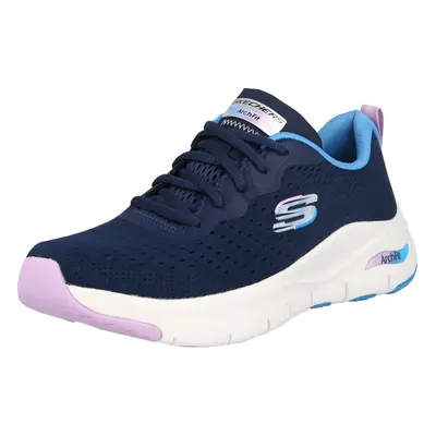 SKECHERS Rövid szárú sportcipők tengerészkék / égkék / szürke / orgona