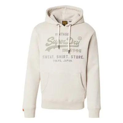 Superdry Tréning póló 'HERITAGE' bézs melír / sötétszürke / olíva