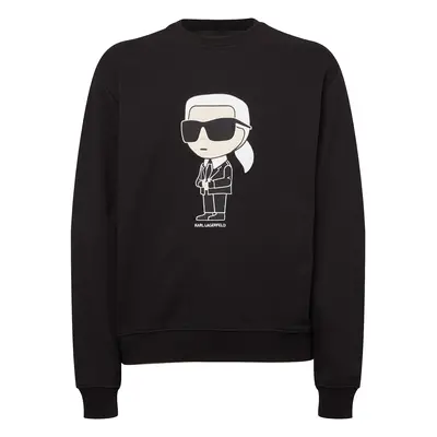 Karl Lagerfeld Tréning póló 'Ikonik' fekete / fehér