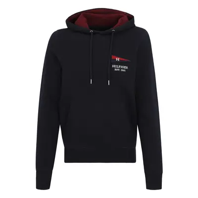 TOMMY HILFIGER Tréning póló sötétkék / piros / fehér