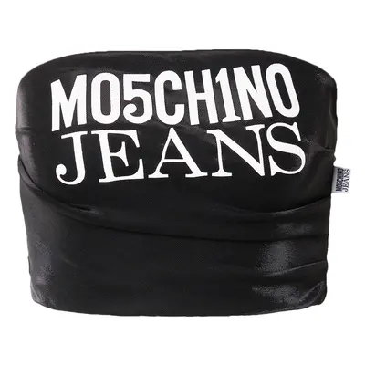 Moschino Jeans Top fekete / fehér