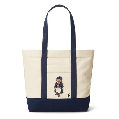 Polo Ralph Lauren Shopper táska ekrü / tengerészkék