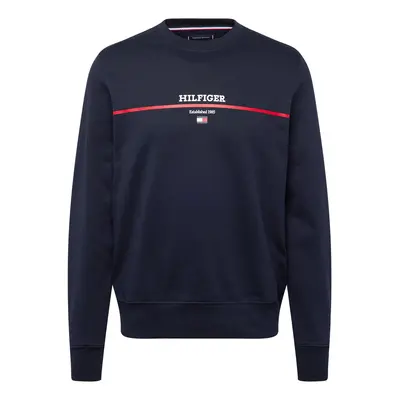 TOMMY HILFIGER Tréning póló tengerészkék / piros / fehér