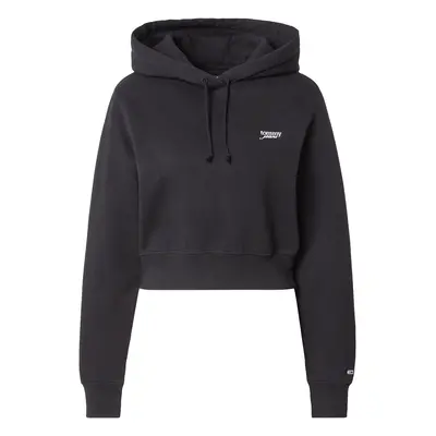 Tommy Jeans Tréning póló 'Script Hoodie' fekete