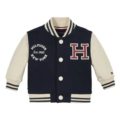 TOMMY HILFIGER Átmeneti dzseki '1985' világos bézs / tengerészkék / piros