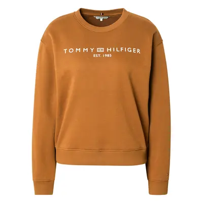 TOMMY HILFIGER Tréning póló konyak / fehér