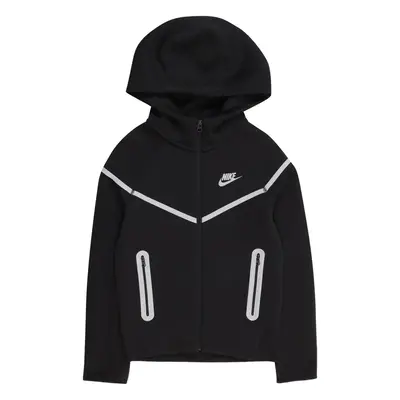 Nike Sportswear Tréning dzseki 'Tech Fleece' fekete / fehér