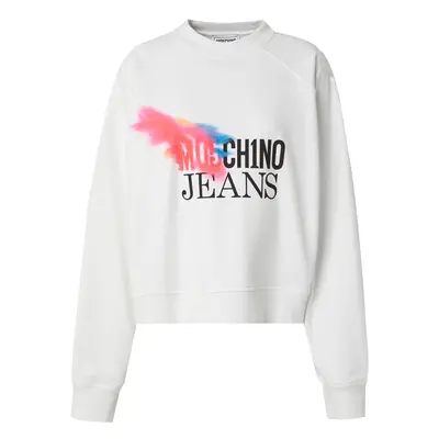 Moschino Jeans Tréning póló kék / málna / fekete / fehér