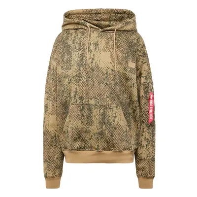 ALPHA INDUSTRIES Tréning póló 'Essentials' bézs / khaki / piros