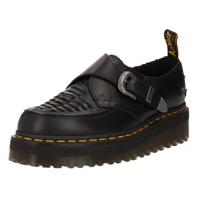 Dr. Martens Házicipő 'Ramsey Quad Monk' citromsárga / fekete / ezüst