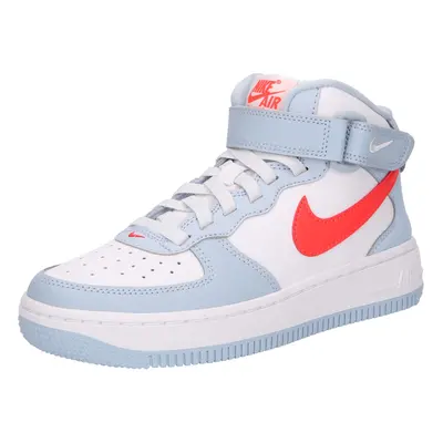 Nike Sportswear Sportcipő 'Air Force Mid EasyOn' pasztellkék / tűzpiros / fehér