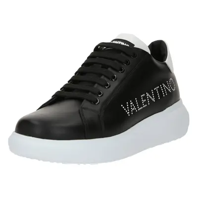 Valentino Shoes Rövid szárú sportcipők fekete / fehér