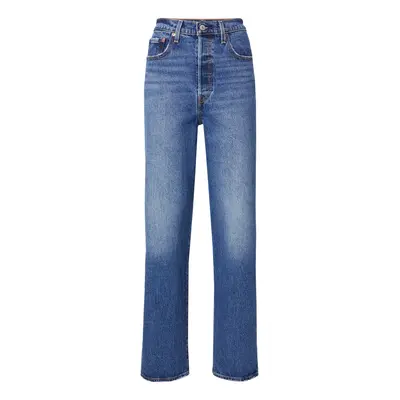 LEVI'S ® Farmer 'Ribcage Straight Ankle' kék farmer