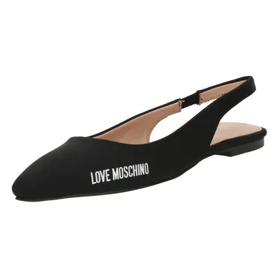 Love Moschino Bokaszíj balerina fekete / fehér