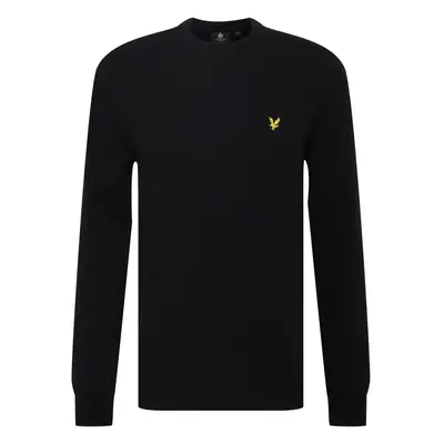 Lyle & Scott Pulóver aranysárga / fekete melír