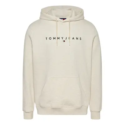 Tommy Jeans Tréning póló bézs melír / piros / fekete