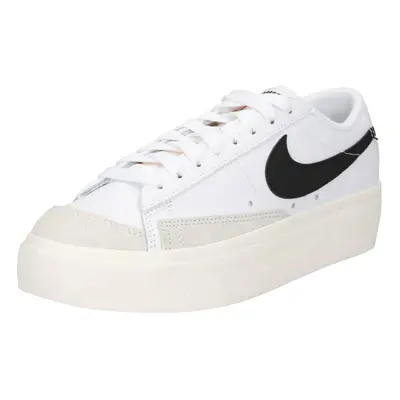 Nike Sportswear Rövid szárú sportcipők 'Blazer' világosszürke / fekete / fehér