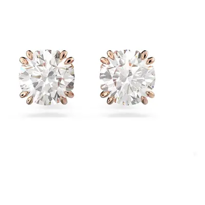 Swarovski Fülbevalók 'Stilla stud earrings' rózsaszín arany / átlátszó