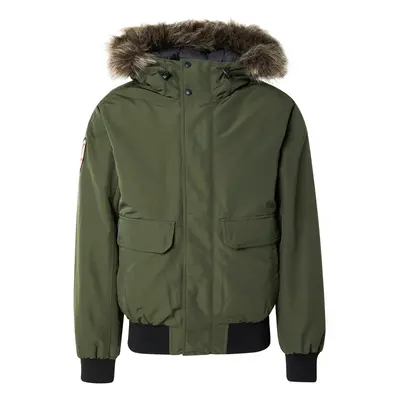 Superdry Téli dzseki 'Everest' olíva / fekete