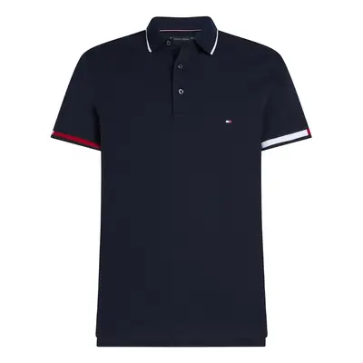 TOMMY HILFIGER Póló sötétkék / piros / fehér