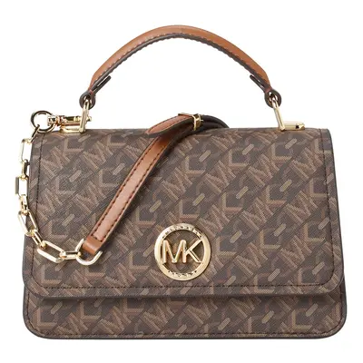 MICHAEL Michael Kors Kézitáska 'Delancey' okker / sötét barna