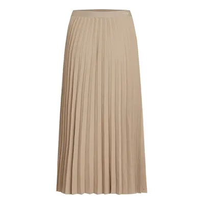 TOMMY HILFIGER Szoknyák 'FLUID PLEATED PULL ON MIDI SKIRT' bézs