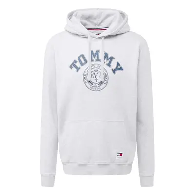 Tommy Jeans Tréning póló zafir / világosszürke / piros / fehér