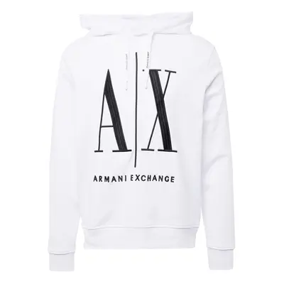 ARMANI EXCHANGE Tréning póló fekete / fehér