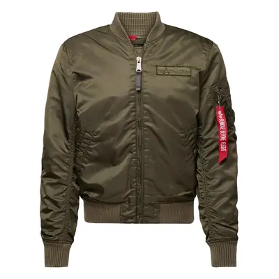 ALPHA INDUSTRIES Átmeneti dzseki khaki / olíva / piros