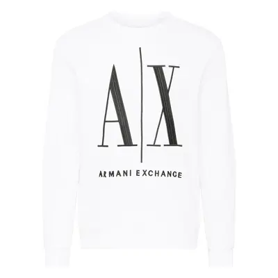 ARMANI EXCHANGE Tréning póló fekete / fehér