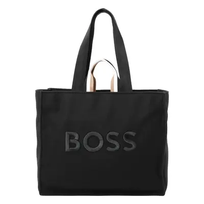 BOSS Shopper táska 'Deva' bézs / fekete / fehér