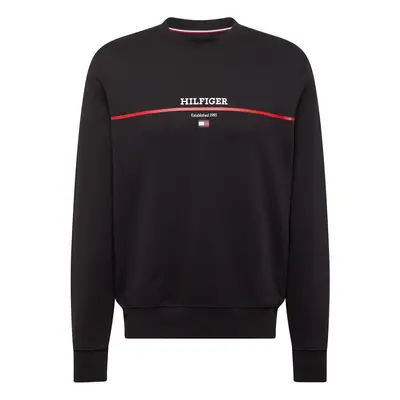 TOMMY HILFIGER Tréning póló piros / fekete / fehér