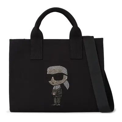 Karl Lagerfeld Shopper táska bézs / fekete / ezüst / fehér