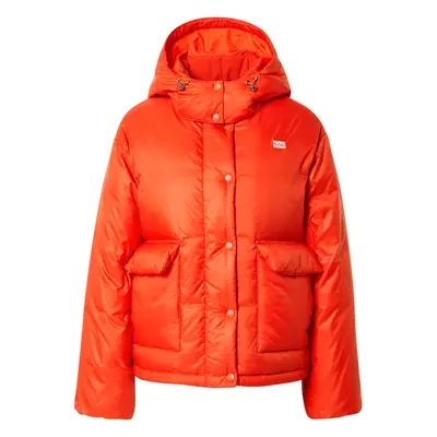 LEVI'S ® Téli dzseki 'Luna Core Puffer Short' neonnarancs / fehér