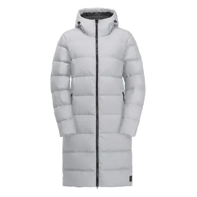 JACK WOLFSKIN Outdoormantel 'FROZEN PALACE' világosszürke / fekete