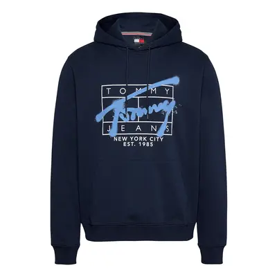 Tommy Jeans Tréning póló tengerészkék / világoskék / fehér