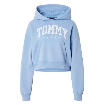 Tommy Jeans Tréning póló világoskék / fehér