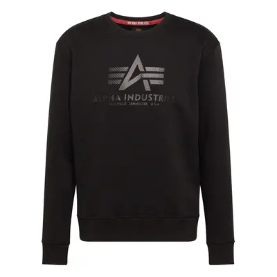 ALPHA INDUSTRIES Tréning póló szürke / fekete