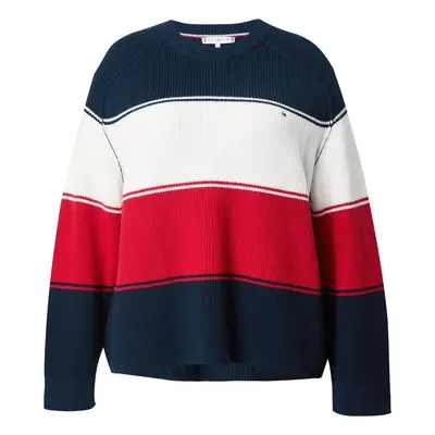 Tommy Hilfiger Curve Pulóver tengerészkék / piros / fehér