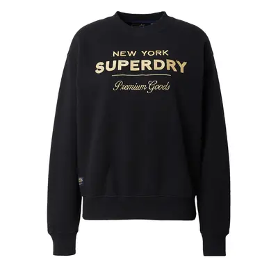 Superdry Tréning póló 'Luxe' arany / fekete