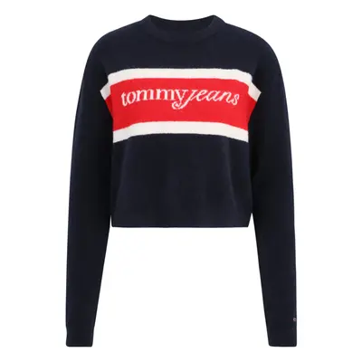 Tommy Jeans Pulóver tengerészkék / piros / fehér