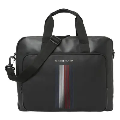 TOMMY HILFIGER Aktatáskák 'Foundation' kék / piros / fekete / fehér