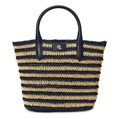 Lauren Ralph Lauren Shopper táska 'BRIE' bézs / tengerészkék