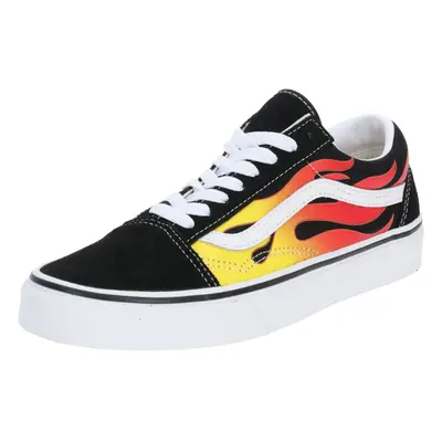 VANS Rövid szárú sportcipők 'Old Skool' sárga / tűzpiros / fekete / fehér