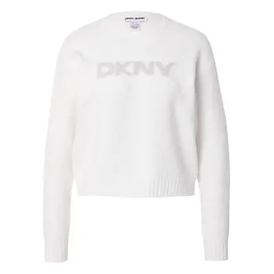 DKNY Pulóver ezüstszürke / ezüst / fehér