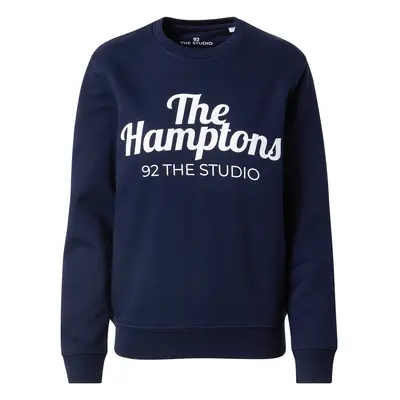 92 The Studio Tréning póló 'The Hamptons' tengerészkék / fehér