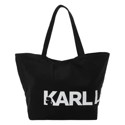 Karl Lagerfeld Shopper táska 'Essential' fekete / fehér